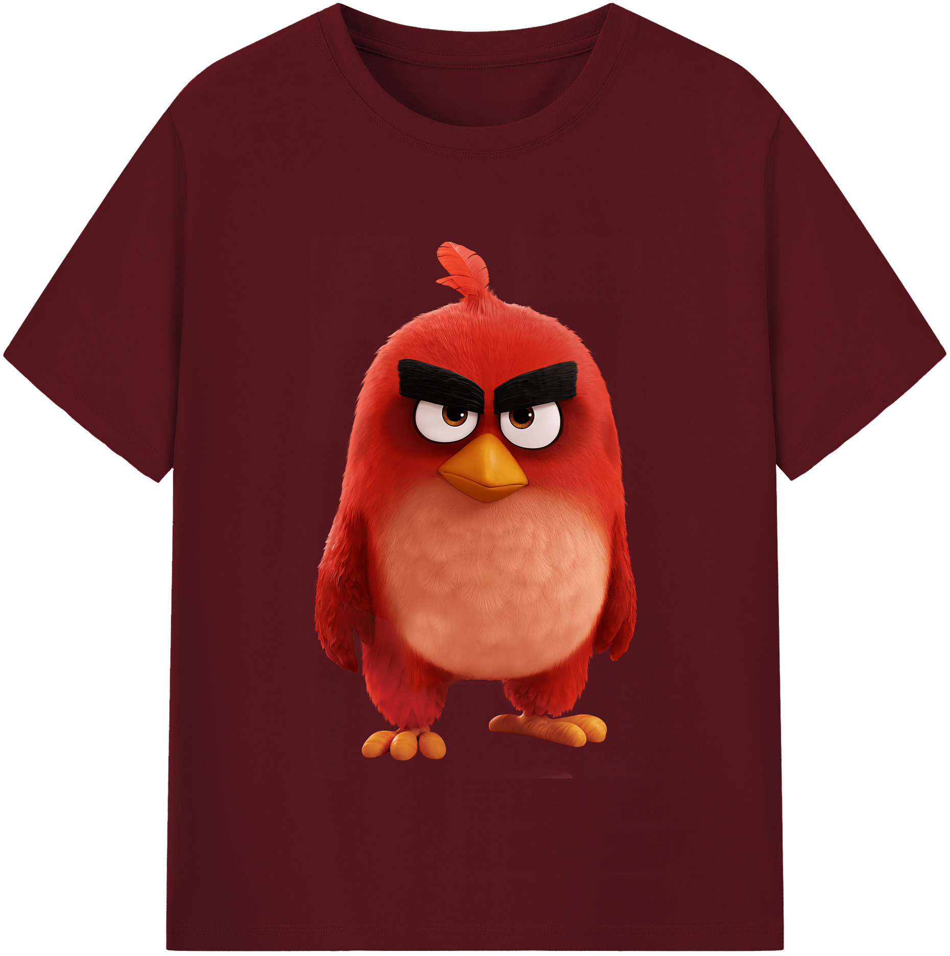 （画像用） Angry Birds アングリーバード 綿100％半袖Tシャツ（フロントプリント）